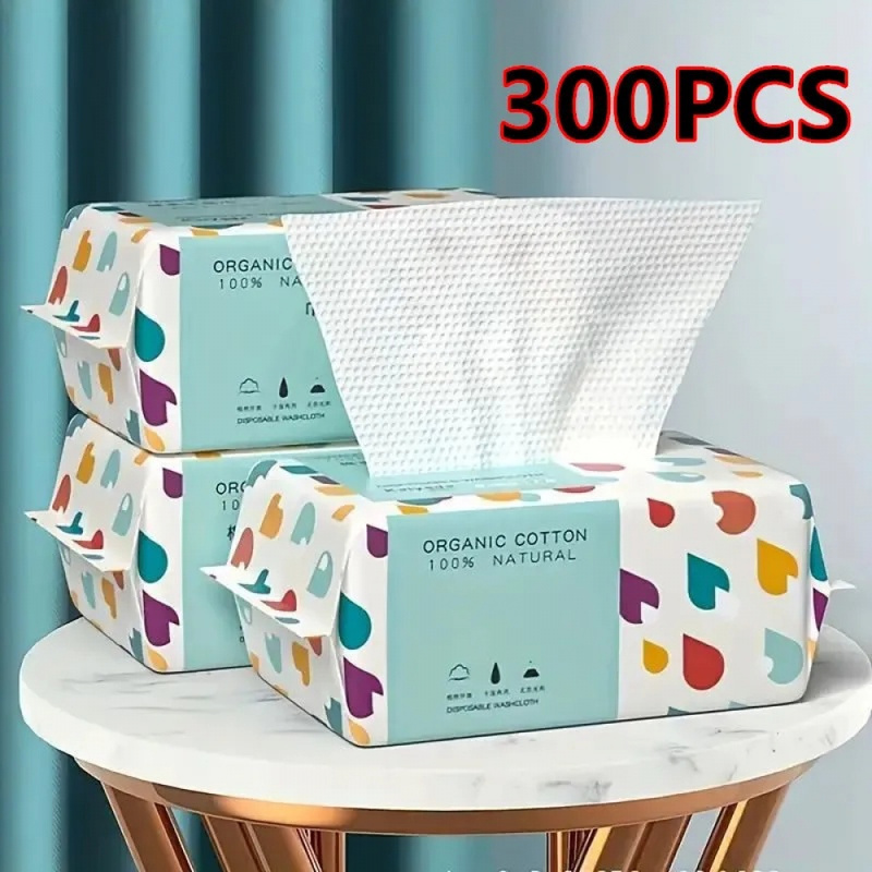 Skincare Only You - 100/300PCS Disposable Thick 100% Cotton Face