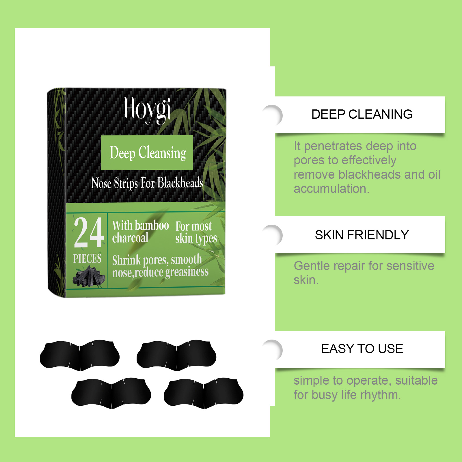 Bamboo Charcoal Nose Strips fo - Skincare Collagen 评论和价格